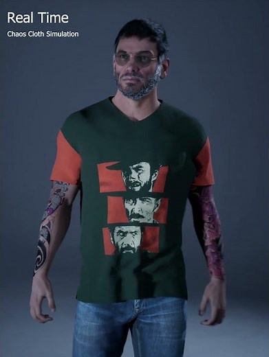 UE5 Chaos Cloth Simulation in Real Time