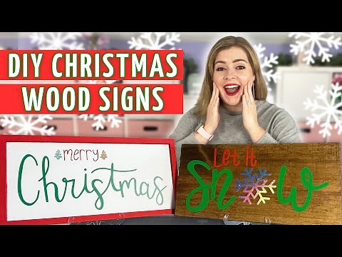 How to Make Wooden Signs for Christmas using the Cricut Maker 3