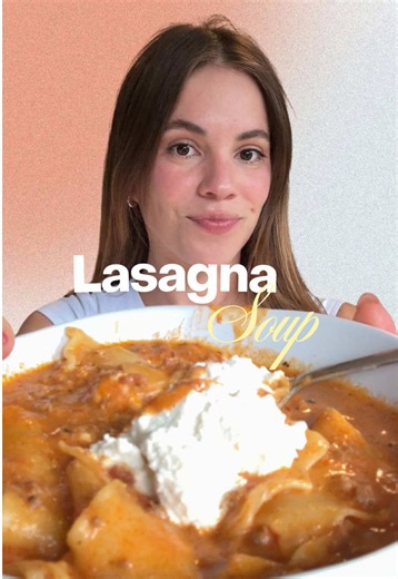 Sopa cremosa de lasaña: receta fácil y rápida (1 porción)