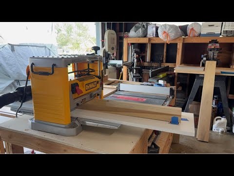 Trying out the DW734 wood planer