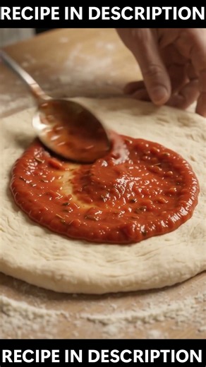 Homemade Margherita Pizza From Scratch 🍕 | Easy Crispy Pizza Recipe #Shorts