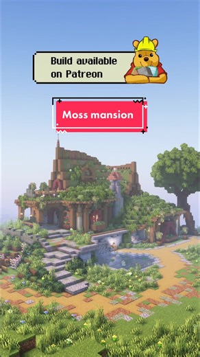 Building a Moss Mansion in Minecraft