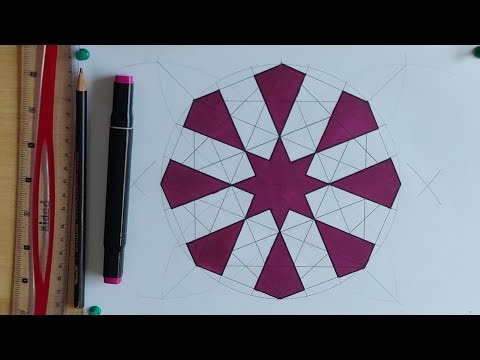 Easy Islamic Geometric Art | Step by Step Making