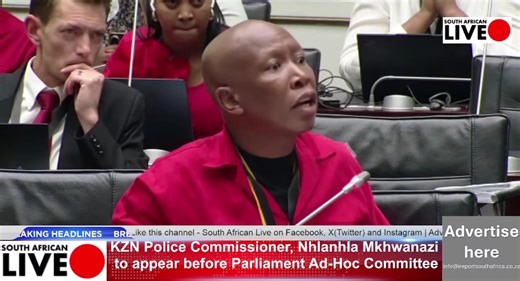 10K views · 147 reactions | EFF leader Julius Malema opposes Lt Gen Mkhwanazi taking an oath, citing the absence of a statement before the committee. Malema stressed that the ad hoc committee should not turn into a subcommittee of the Madlanga Commission. | IReport SA News | Facebook