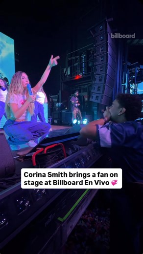 Billboard Latin on Instagram: "The moment @corinasmith brought a fan on stage with her during her set at Billboard En Vivo in Miami 💞🌴"