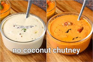 chutney recipes without coconut for idli & dosa | no coconut chutney recipe