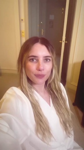 Emma Roberts at Valentino's Paris Fashion Week