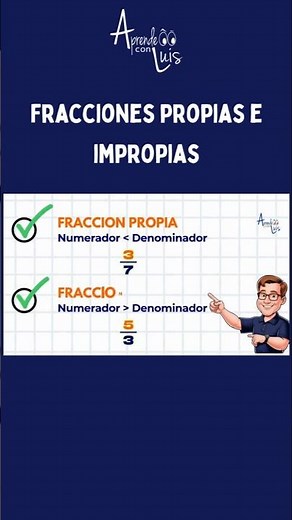 Fracciones propias e impropias