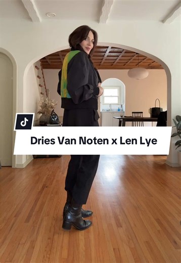 Bomber Jacket by Dries Van Noten with Len Lye Art