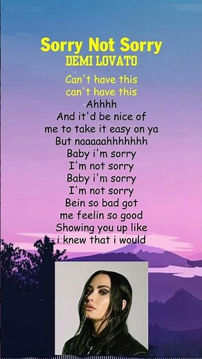 Demi Lovato - Sorry Not Sorry (Lyrics) #shorts