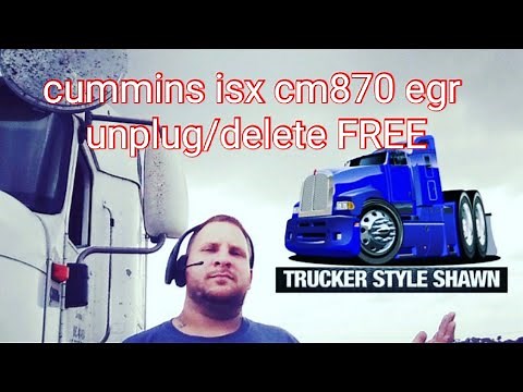 Cummins isx cm870 egr delete - unplug free.
