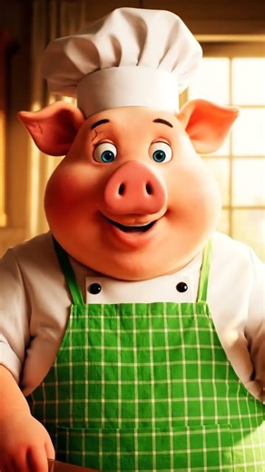 ✨ Chef Piggy’s Cooking Chaos Turned Into a Perfect Dish! 🐷🍳🔥 #pig #shortsvideo