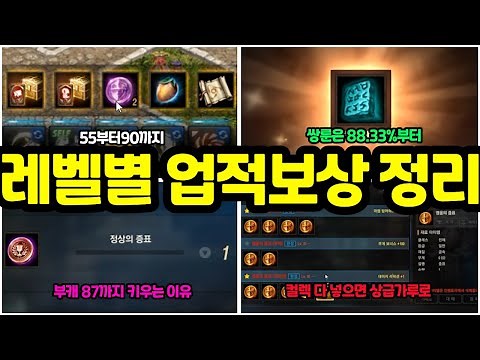 [Lineage M] Quick Guide to Achievement Rewards by Level from 55 to 90!! (Includes EXP rewards, ac...