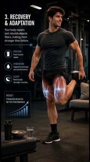 Why Your Legs Hurt After Leg Day 😳 | Muscle Soreness Explained in 3D