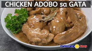 617K views · 15K reactions | Chicken Adobo sa Gata ingredients: 1 ½ lbs chicken, cut into serving pieces 2 cups coconut milk 1 piece Knorr Chicken Cube ½ cup white vinegar ¼ cup soy sauce 6 cloves garlic 5 pieces bay leaves, dried 2 teaspoons whole peppercorn 3 tablespoons cooking oil | Panlasang Pinoy | Facebook