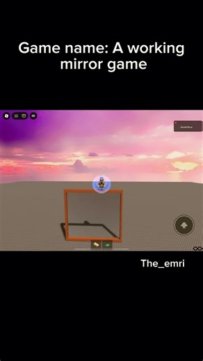 Doing the mirror trend #roblox #meme #trend