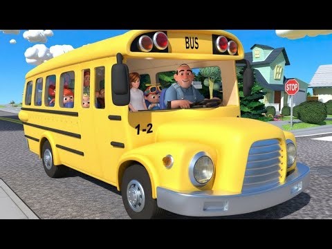 Wheels on the School Bus | Vehicle Song || Happy Kids Rhymes TV | Nursery Rhymes & Kids Songs