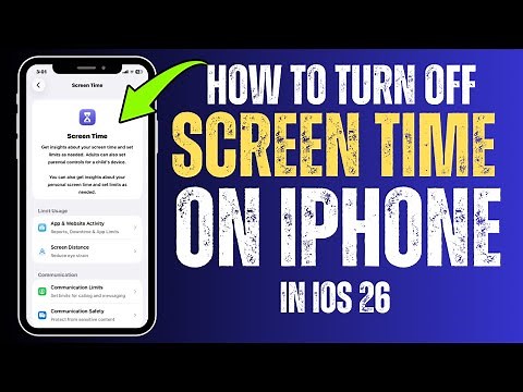 How to Turn Off Screen Time on iPhone Without Password | iOS 26