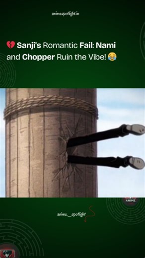 Animespotlight | One Piece Clips on Instagram: "💔 Sanji's Romantic Fail: Nami and Chopper Ruin the Vibe! 😂 Sanji's Epic Fail! Nami and Chopper Ruin His "Cool" Moment with Robin! 💯 : Sanji finally rescued Robin and thought he had the perfect "hub" (cool hero moment) to sweep her off her feet! But the escape from Enies Lobby was too chaotic. Instead of a romantic landing, Sanji ended up hilariously stuck in a pillar of the escape ship! To make it worse, Nami and Chopper were so focused on survi