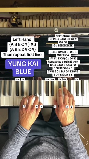 Yung Kai Blue Piano Tutorial: Easy Piano Chords and Notes