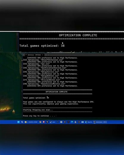 Boost Windows Game Performance with This Trick! #shorts
