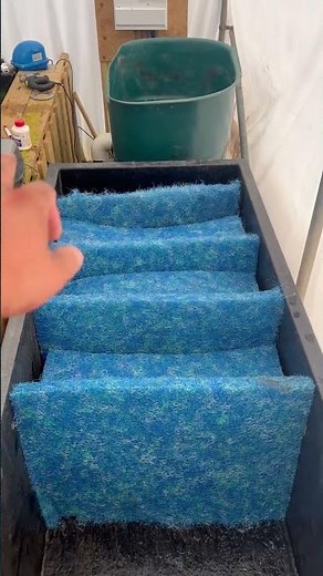 The best way to cut Japanese matting for a bio filter #fish #koi #japmatting #diy #filter #pond