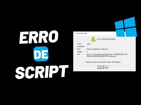 Erro De Script No Windows 10