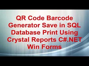 Generator QR Code, Save in SQL Database, Print Using C#.NET Win Forms