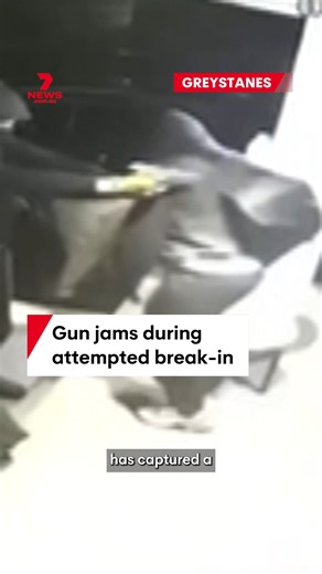 Three men have attempted to break into a Greystanes home on Monday in an underworld attack. When confronted by the resident, one of the attacker's guns had jammed as the trio fled. #greystanes #sydneyswest #sydney #crime | 7NEWS Sydney