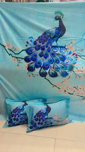 Pure cotton king size digital print bedsheets #kiaans #kiaanstheminimall #bedsheet #homeimprovement #homedecor #homedesign #homedecoration #fashion #latest #viral #trending #tricity #punjab | Kiaan's Home Decor N Styling