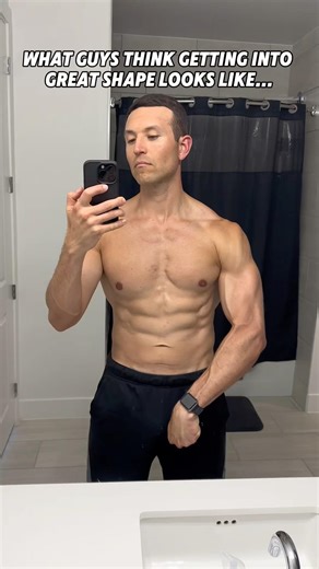 ❌ What guys think getting into great shape looks like VS what it actually looks like ￼✅