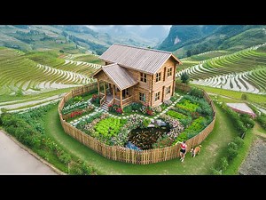 TIMELAPSE - 120 Days Journey To Build A Complete Kitchen, Toilet And Vegetable Garden