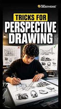 The perspective hack every artist needs #drawing #perspectivedrawing #shorts