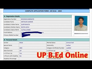 UP B.Ed Online Form 2022 Kaise Bhare | UP BEd JEE Admission Form How to Apply Mobile Se Form Bharen