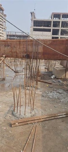 vertical pile load test setup