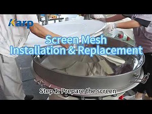 Round Vibrating Screen-Screen installation and replacement steps