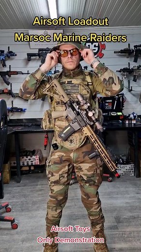 Airsoft Marsoc Marine Raiders Loadout 💨 #airsoft #asmr #asmrvideo #asmrsounds #loadout #outfit #airsoftclips #marines #fakegun #nikksakk