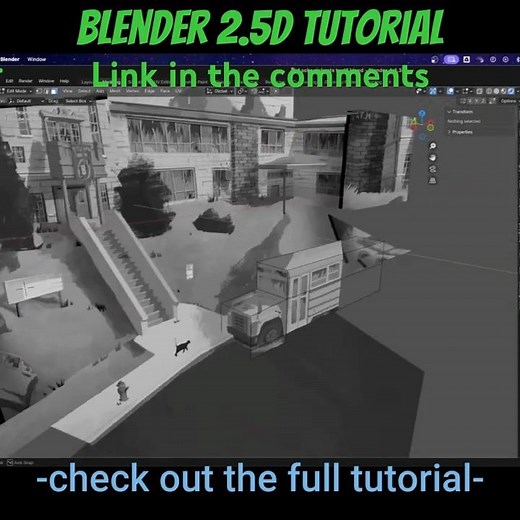Projection Map paintings in Blender