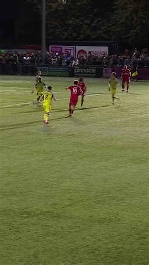 Teddy Jenks, take a bow! 😍 The former Forest Green Rovers Football Club man with a stunning goal to pull one back for Worthing FC! #EmiratesFACup | The Emirates FA Cup