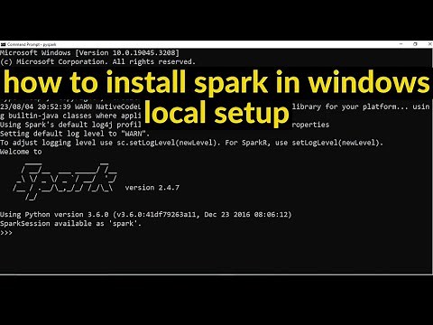 spark local setup | how to install spark in windows 10