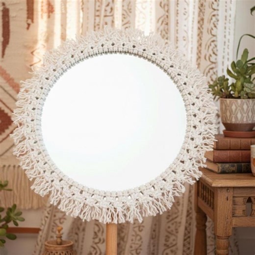 DIY Macrame Mirror Pattern | Step by Step Wall Decor | Boho Home Decoration | Beginner Friendly - Etsy Australia