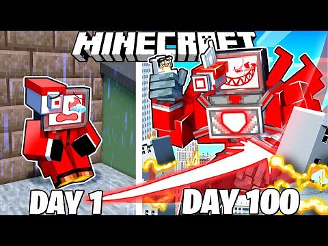 I Survived 100 Days as the DARK TITAN in HARDCORE Minecraft!