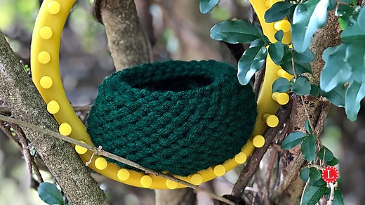 Birds Nest Free Loom Knit Pattern and Video - LoomaHat.com