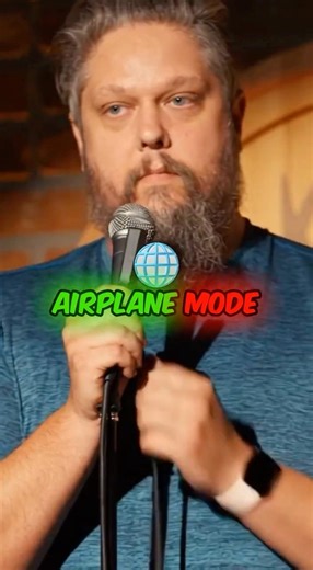 This airplane mode joke is painfully accurate #standup #shorts