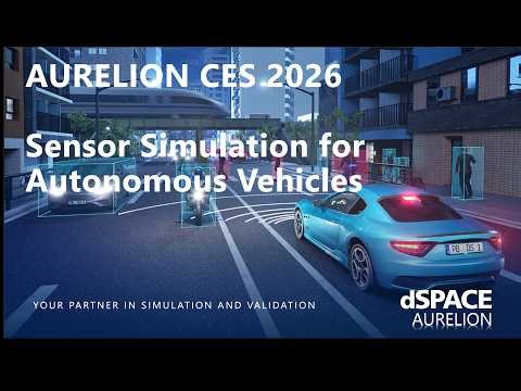 dSPACE AURELION CES 2026 Demo - Sensor Simulation for Autonomous Vehicles