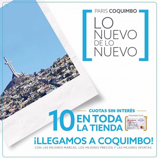 ¡HOY! Ven a la primera tienda Paris de Coquimbo, pensada y diseñada exclusivamente para ti ¡Te esperamos en Mall Vivo Coquimbo! www.paris.cl | Paris