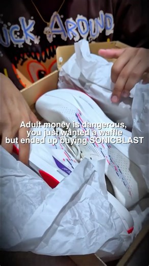 Rehanshaikh on Instagram: "Adult money is scary 😭👟 Adult money is dangerous. You think you’re in control. You step out for something small. Just a craving. Nothing serious. You promise yourself discipline. No unnecessary spending today. Then you see it. And logic quietly leaves the room. You start justifying the purchase. Calling it motivation. Calling it needed. Your wallet stays silent. Your heart is already convinced. Now you’re home with a box. And a story you didn’t plan. This is adulthoo