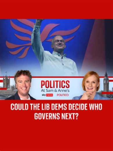 Could the Lib Dems decide who governs at the next election? In the latest episode, Sky's Sam Coates and Politico's Anne McElvoy discuss whether changing voter behaviour means Sir Ed Davey's party holds the balance of power. #SkyNews #PASAA