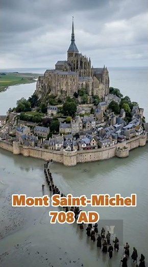 How They Built a Monastery on a Tidal Island in 30 Seconds 🏰
