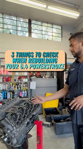 This one is for all you DIY folks at there wanting to rebuild your 6.4 Powerstroke at home!! While we do often recommend getting it professionally redone by companies such as J&K Engines , we also know it’s not always on the table. So here are 3 things to check when you rebuild your 6.4!! • { #64powerstroke #diyproject #enginerebuild #enginerepair #dieselmechanic } | Smith's Diesel Performance